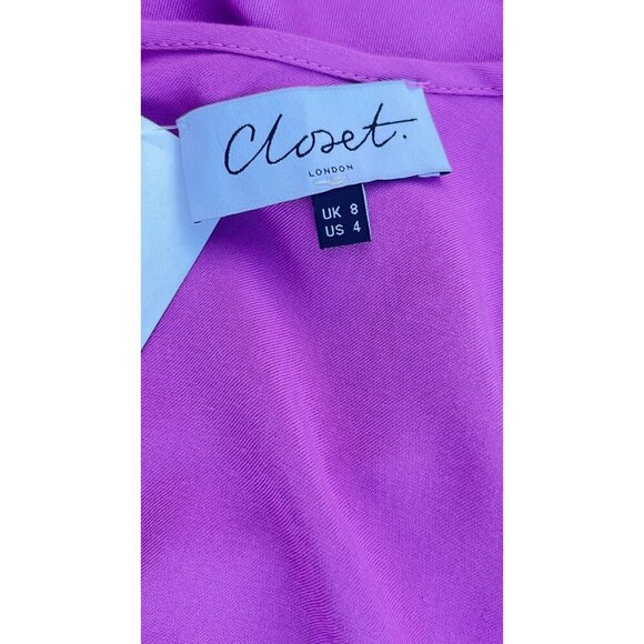 Closet london Womens Cold Shoulder Waist Tie Dress Size 4 US $130 - Picture 11 of 11